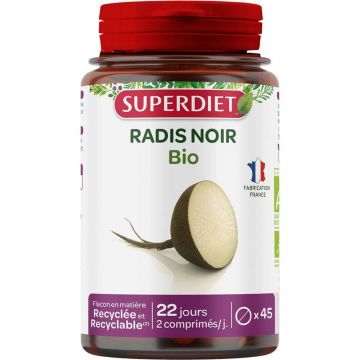 Superdiet Organic Radish negru 45 comprimate