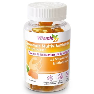 Vitamin'22 Multivitamine Energy Boost 60 gummies