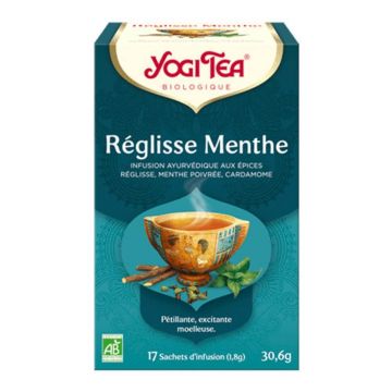 Yogi Tea Organic Ayurveda Infuzie mentă lemn dulce 17 pliculețe