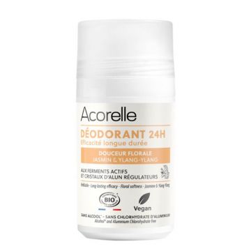 Acorelle Roll-on floral certificat organic 24 de ore delicatețe Floralis 50ml