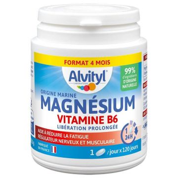 Alvityl Magneziu Vitamina B6 120 comprimate