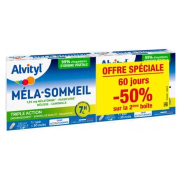 Alvityl Méla-Sommeil 2x30 Capsule vegetariene