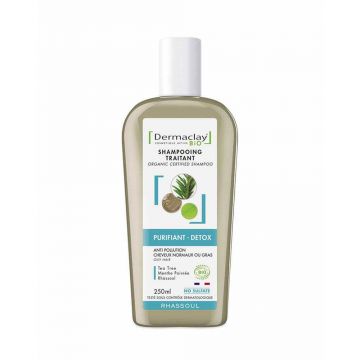 Șampon purifiant Dermaclay Detox Rhassoul 250ml