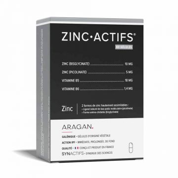 Aragan Synactifs ZincActives 60 capsule