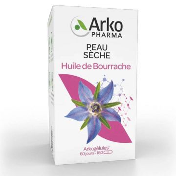 Arkopharma Arkocapsule Ulei de borago piele uscată 180 capsule