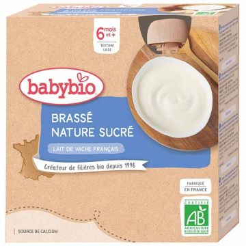 Babybio 8 luni Sticlă organică 4x85g
