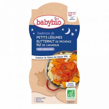 Babybio Organic Bowls Good Night Meal 12 luni 2x200g