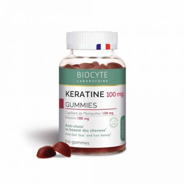 Biocyte păr keratina creștere și frumusețe 60 gummies