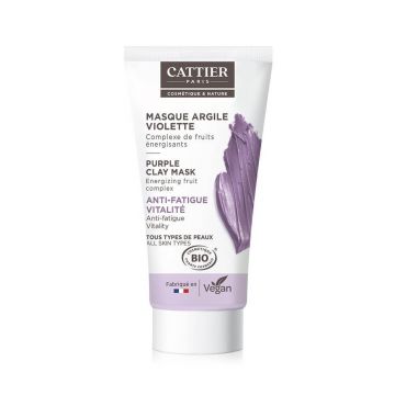 Cattier Mini mască de argilă Violet Bio 30ml