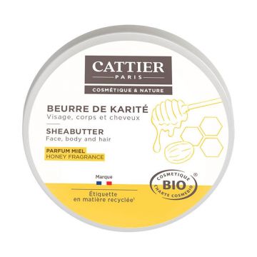 Cattier Unt de Shea Miere Organic 100g