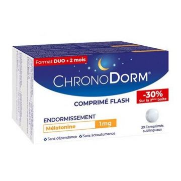 Chronodorm Melatonină 1mg 2x30 comprimate sublinguale
