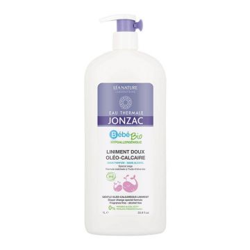 Eau thermale Jonzac Bebe Liniment Doux Oleo Calcaire Special Siege Hypoallergenique Bio 1l