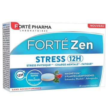 Forté Pharma Forté Zen Stress 12h cu vitamina B6 și magneziu 20 comprimate dublu strat