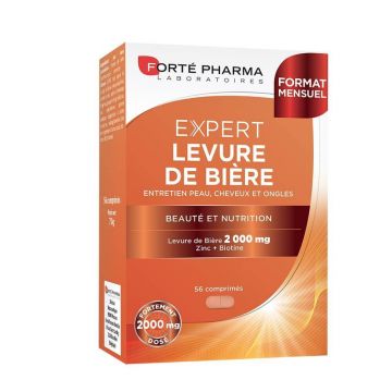 Forté Pharma Hair Care Drojdie de bere pentru păr, unghii și piele cu zinc și biotină 56 comprimate