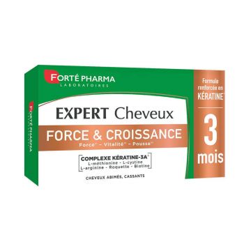 Forté Pharma Îngrijirea părului Putere și creștere pentru toate tipurile de cădere a părului 90 comprimate