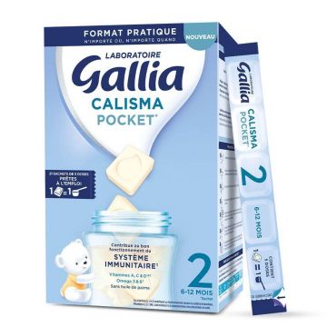 Gallia Calisma Pocket a doua vârstă 6-12 luni 21 pliculețe cu 5 doze