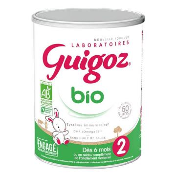 Guigoz Lapte praf bio 6-12 luni 800g