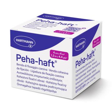 Hartmann Peha Haft Bandaje adezive 4cmx4m Fără latex x1