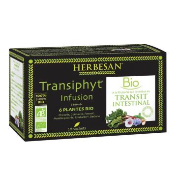 Herbesan Transifit Infuzie cu 6 plante bio x20 pliculețe