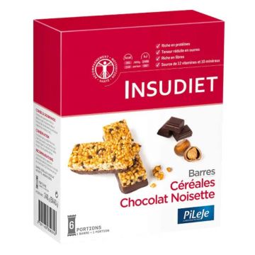 Insudiet Batoane de cereale cu ciocolată și alune x6