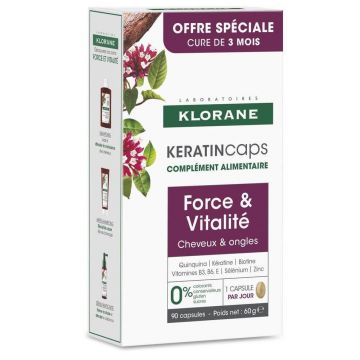 Klorane Keratincaps Capsule de forță și vitalitate