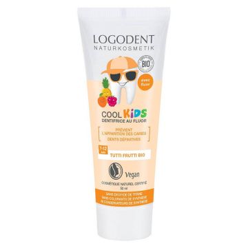 Logona Cool Kids Tutti Frutti Fluoride Gel Pastă de dinți 50ml