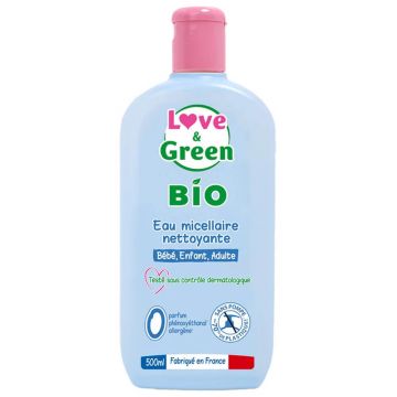 Love&Green Apă micelară de curățare Piele sensibilă sau reactivă 500ml