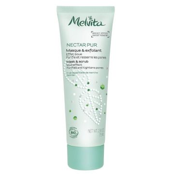 Melvita Nectar Pur mască organică exfoliantă și purifiantă 75 ml