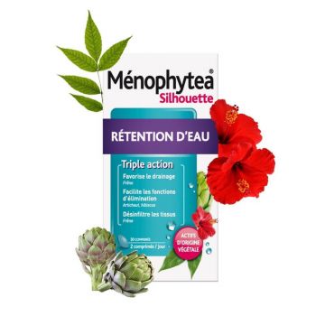 Ménophytea Menophytea silhouette Retention d'eau 60 Comprimes