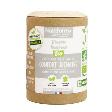 Nat&Form Confort urinar - Bruyere/Busserole Bio Eco 120 Capsule Vegetariene