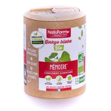 Nat&Form GINKGO BILOBA BIO 200 capsule