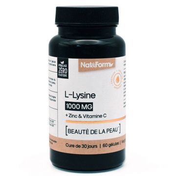 Nat&Form Premium L-lizină 1000 mg 60 capsule