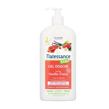 Natessance Kids Cremă de duș cu migdale dulci Bio 500ml