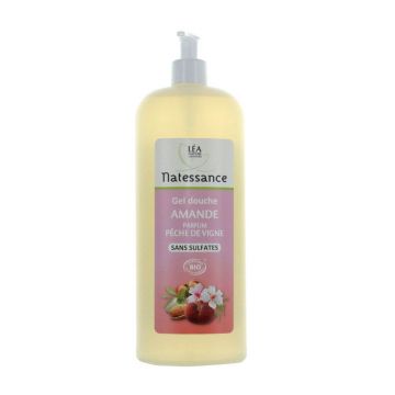 Natessance Organic Vineyard Gel de duș cu migdale și piersici 1 l