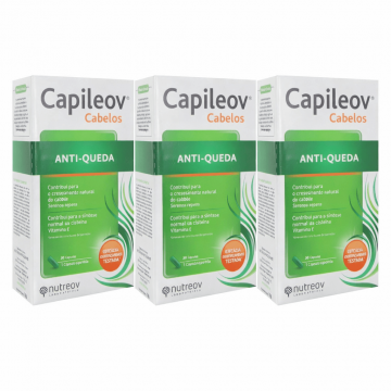Nutreov Capileov Anticăderea părului, 3 x 30 capsule