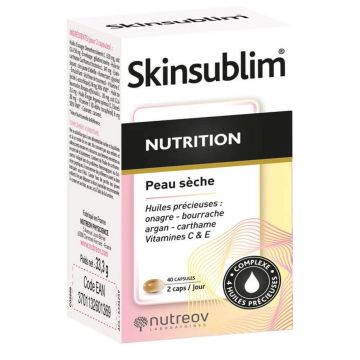 Nutreov Skinsublim Nutriție Piele uscată 40 Capsule