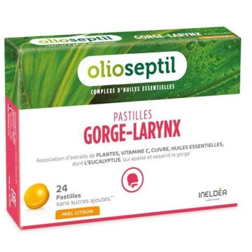 Olioseptil Gât-Laringe Lămâie 24 Pastilă