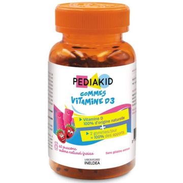 Pediakid Vitamina D3 gumă 60 ursuleți de pluș