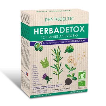 Phytoceutic Herbadetox Organic 20 flacoane