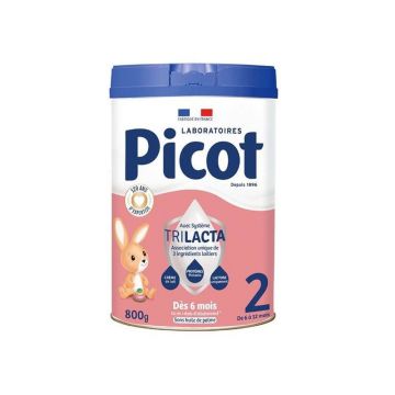 Picot 2 lapte praf 6-12 luni 800g