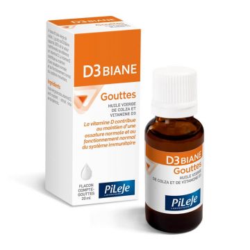 Pileje D3 Biane Vitamina D3 picături 20ml