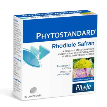 Pileje Phytostandard Rhodiola și șofran 30 Tablete