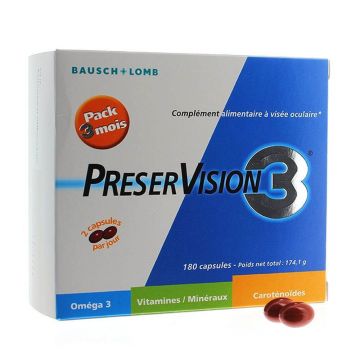 Preservision Eye Wellness 3, 180 capsule, Bausch&Lomb