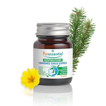 Puressentiel Respiration Sinus Express De la 12 ani 15 comprimate