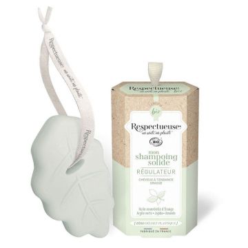 Respectueuse Șampon organic solid de reglare Parfum natural de portocale 75g