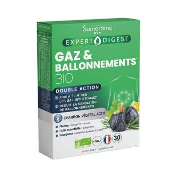 Santarome Expert Digest gaze și balonare dublă acțiune 30 capsule