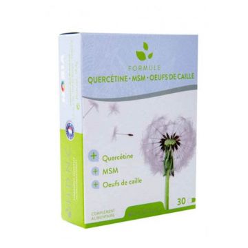 Solaray Quercetin, MSM, Quail Egg Formula 30 comprimate Hdnc
