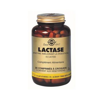 Solgar Lactase 3500 30 comprimate masticabile Digestie lactoză Detox 30 comprimate de mestecat