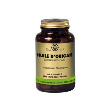 Solgar Oregano oil 60 capsule Défenses Immunitaires Digestion 60 softgels