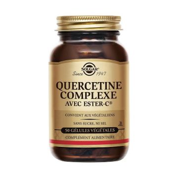Solgar Quercetin complex 50 gels Défenses immunitaires 50 gélules végétales